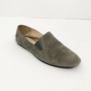 Via Spiga Suede Loafers Size 7.5 (38) Gray Beige